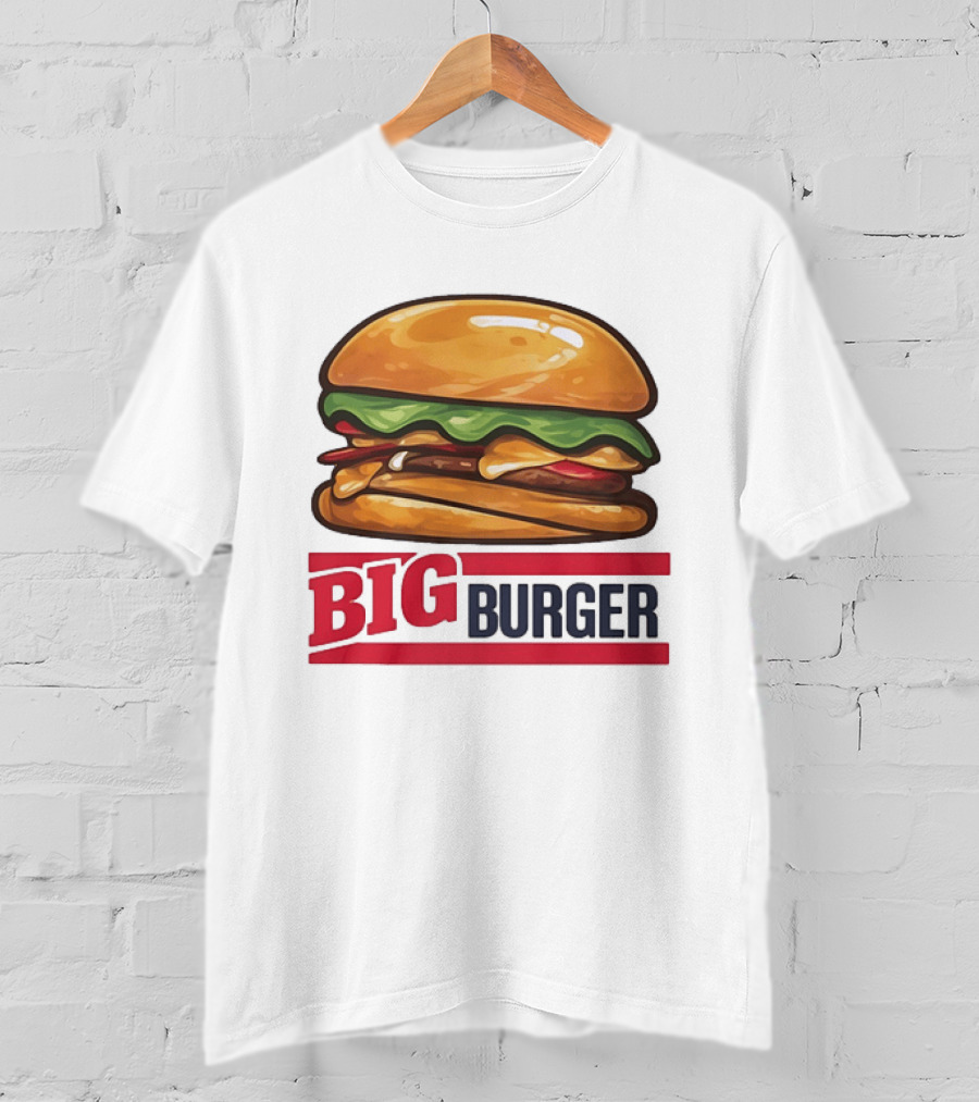Big Burger Cheeseburger Fast Food Hamburger T-Shirt
