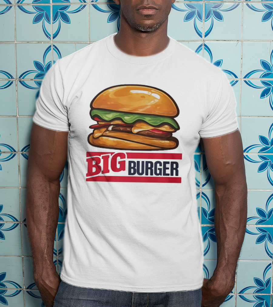 Big Burger Cheeseburger Fast Food Hamburger T-Shirt