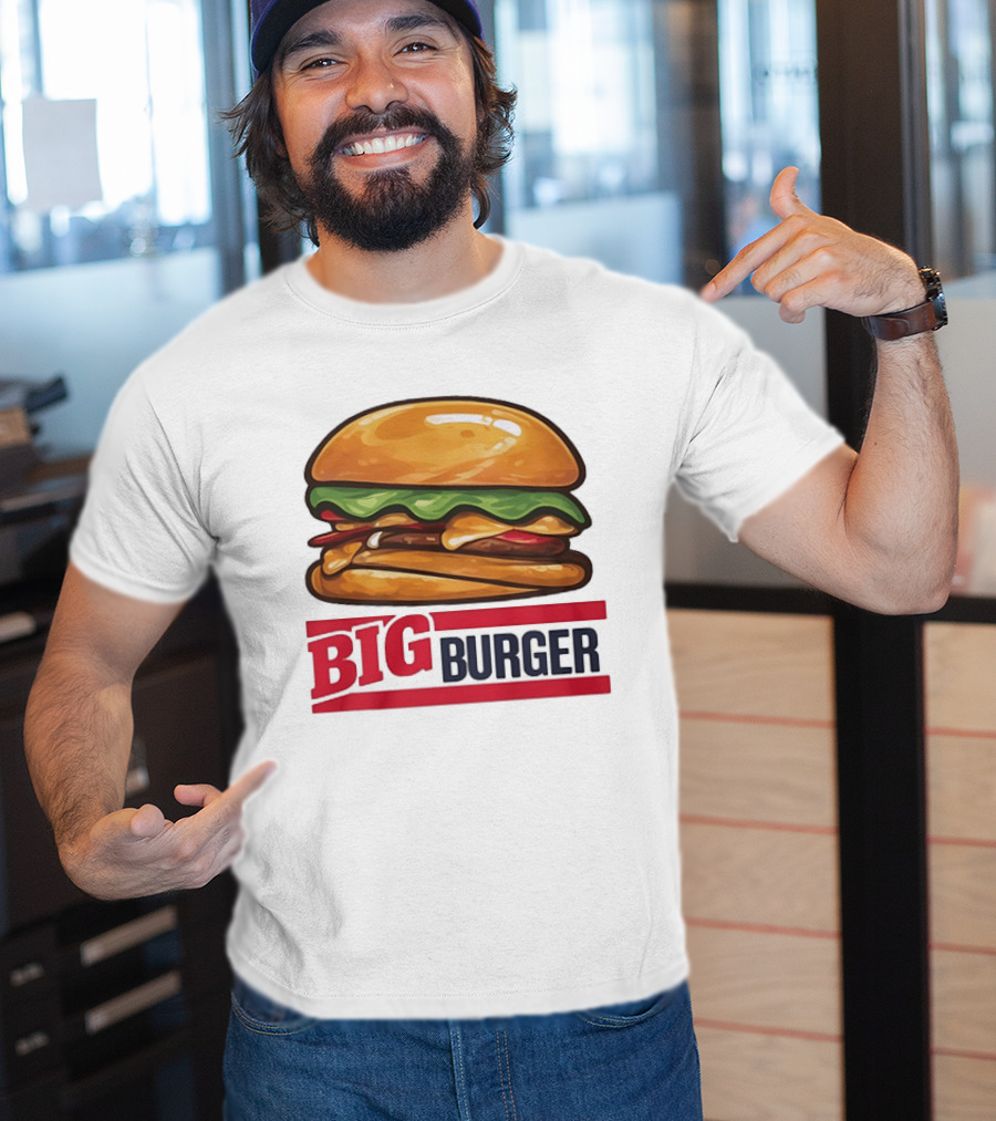 Big Burger Cheeseburger Fast Food Hamburger T-Shirt