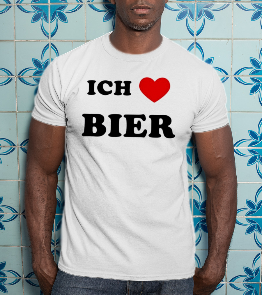 Ich Liebe Bier Heart Symbol For Beer Lovers T-Shirt