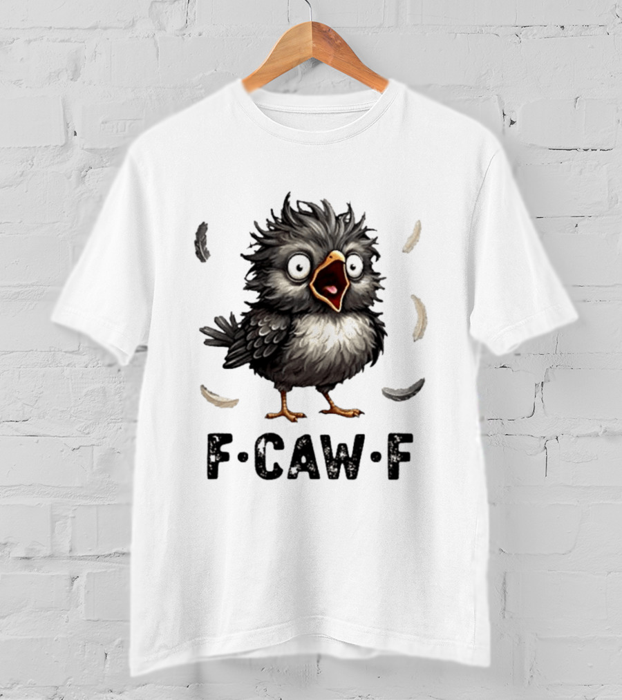 F Caw F Classic Baby Chicken With Feathers T-Shirt