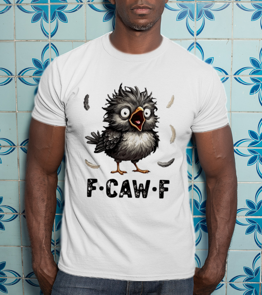 F Caw F Classic Baby Chicken With Feathers T-Shirt