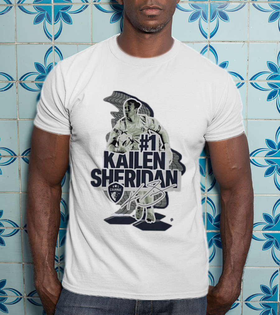 Kailen Sheridan North Carolina Courage #1 Signature Collection T-Shirt