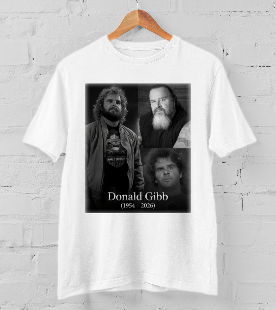 Donald Gibb 1954 2026 Harley Davidson T-Shirt