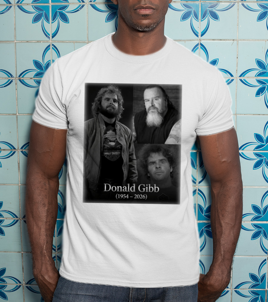 Donald Gibb 1954 2026 Harley Davidson T-Shirt
