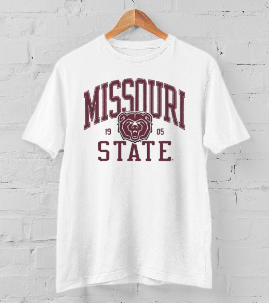 Missouri State Bears 1905 Collegiate Spirit Bear Head T-Shirt