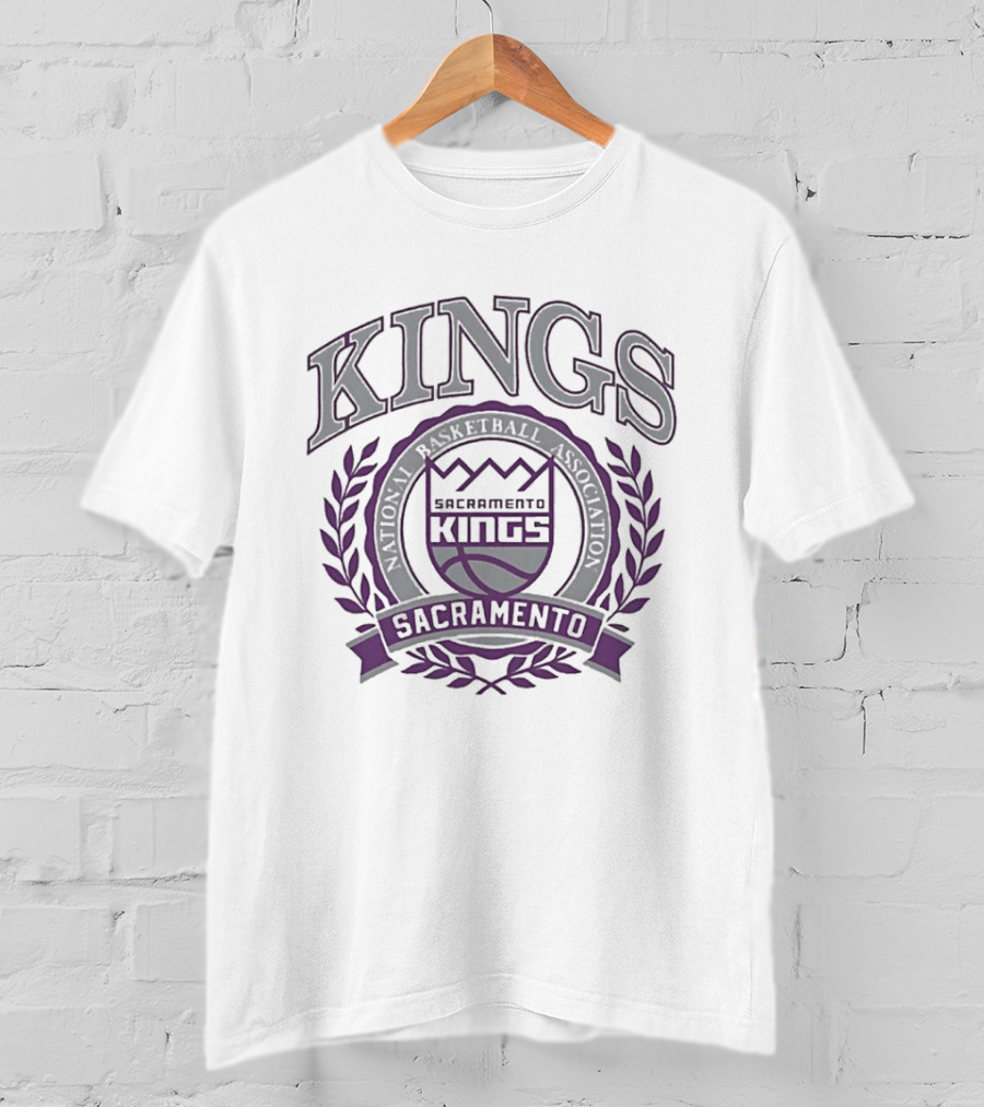 Sacramento Kings NBA Classic Crest Authentic Vintage Team T-Shirt