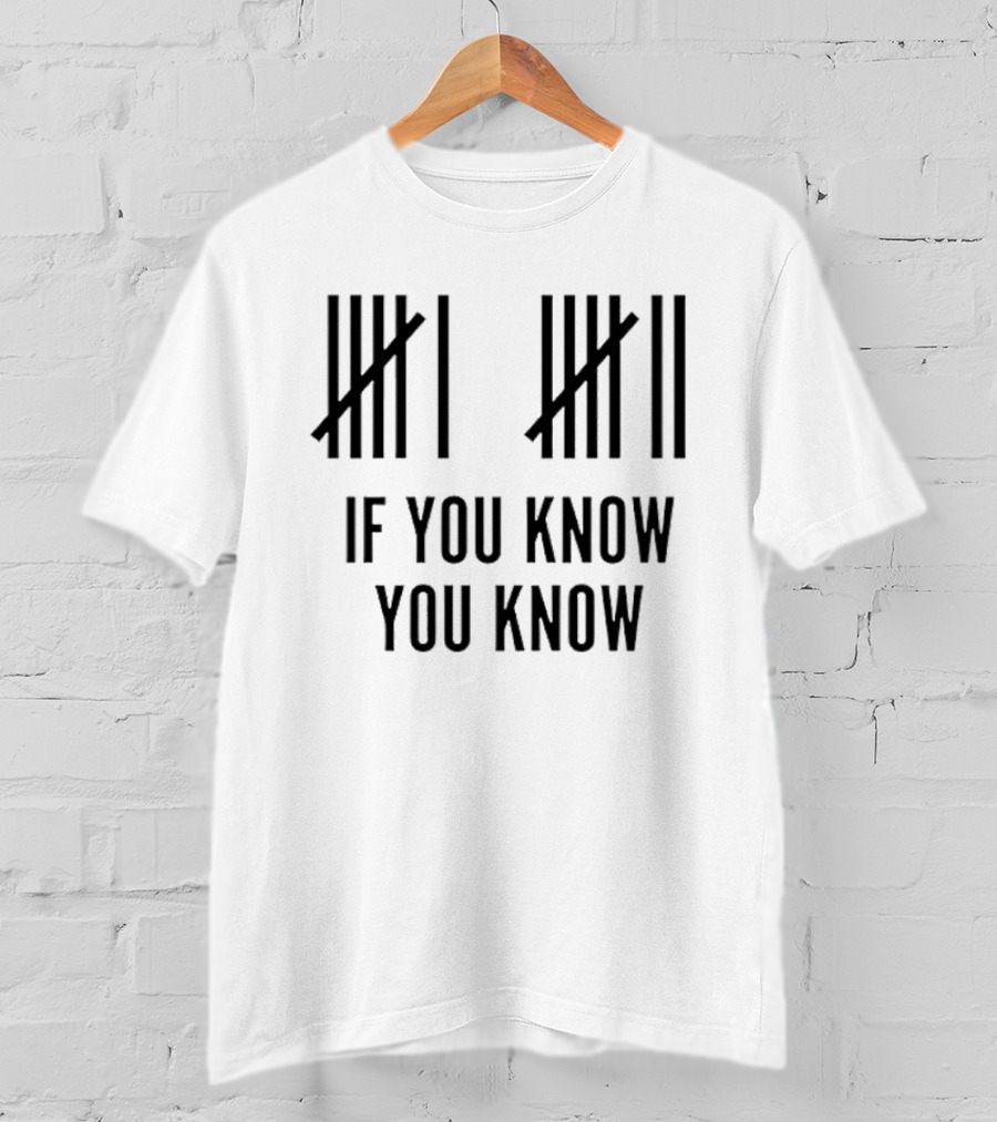 Classic Six Seven Tally Marks If You Know You Know T-Shirt