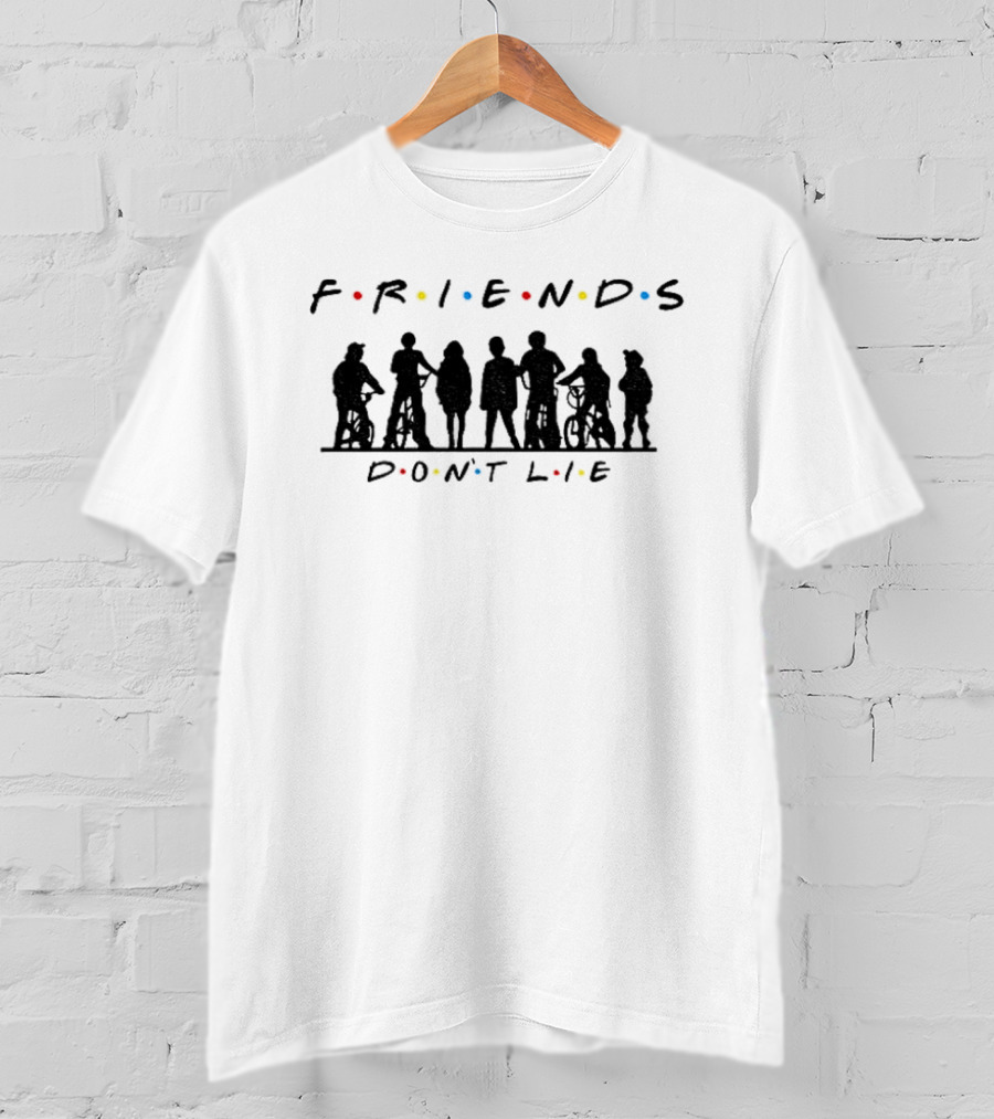 Friends Don't Lie Stranger Things Upside Down Classic TV T-Shirt
