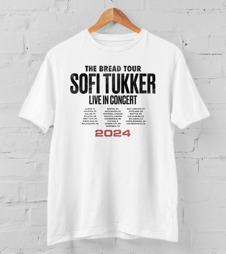 Sofi Tukker The Bread Tour 2024 Live In Concert Dates Cities Venues T-Shirt
