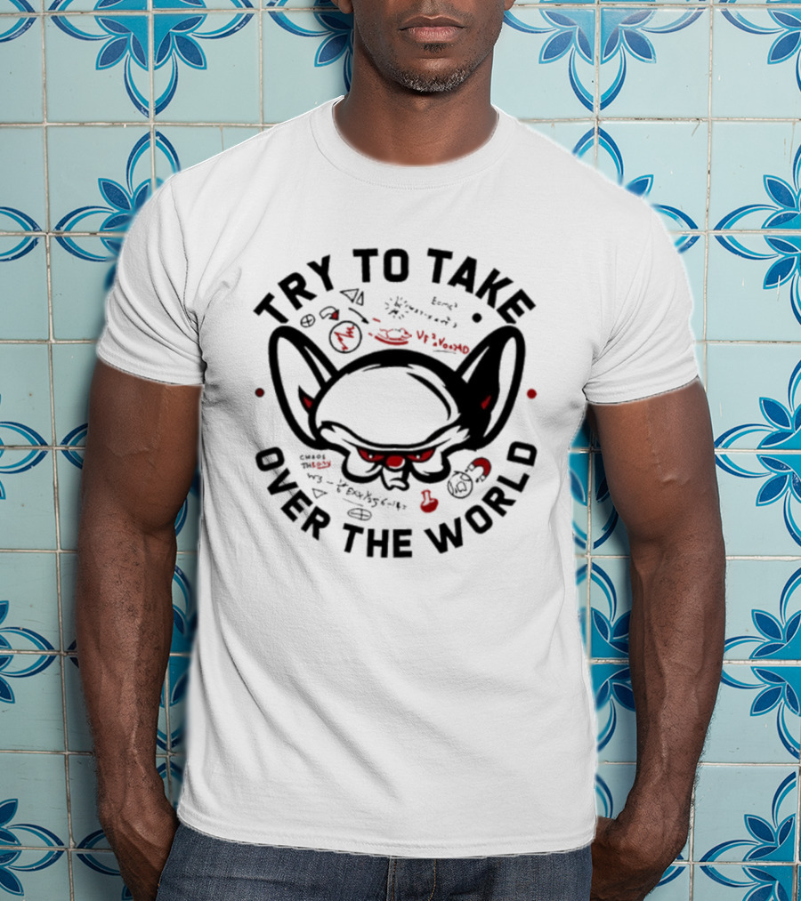 Try To Take Over The World Brain Cartoon T-Shirt