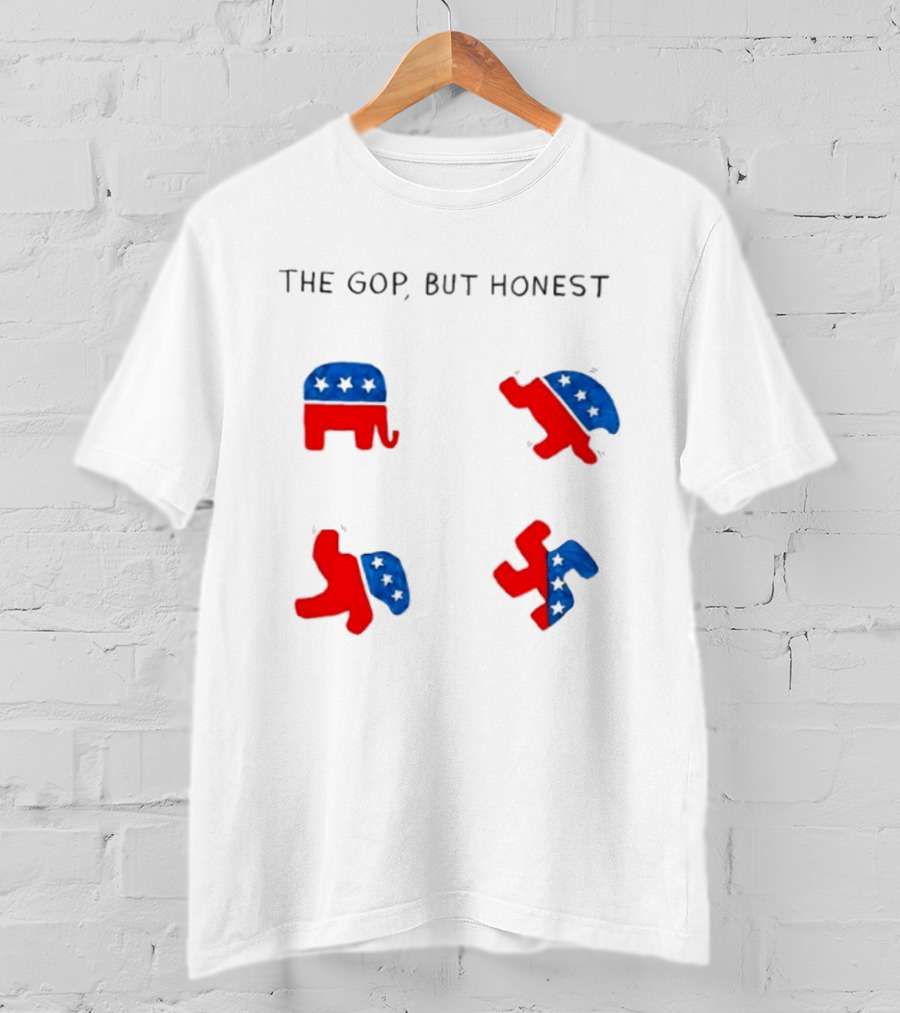 The GOP But Honest Republican Elephant Evolution T-Shirt