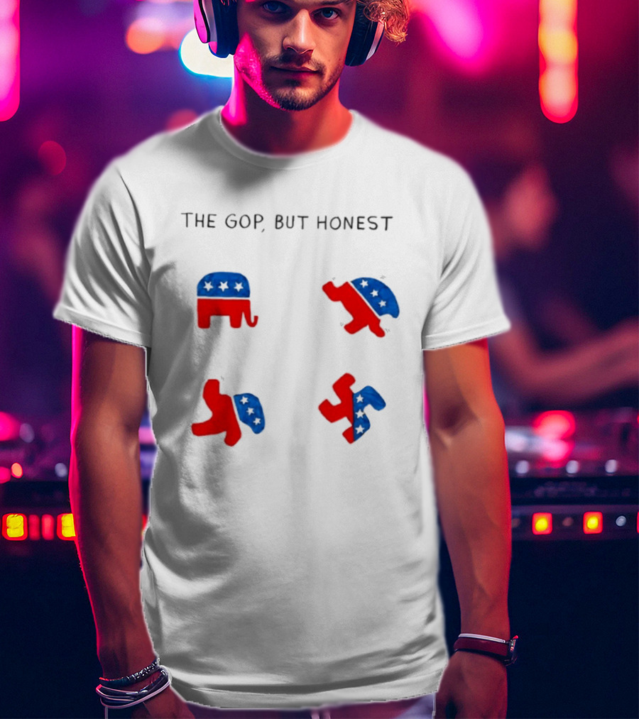 The GOP But Honest Republican Elephant Evolution T-Shirt