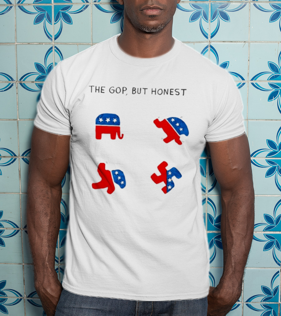 The GOP But Honest Republican Elephant Evolution T-Shirt
