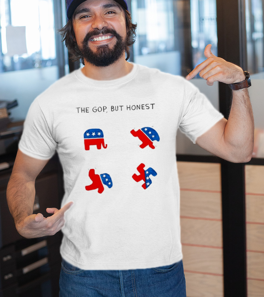The GOP But Honest Republican Elephant Evolution T-Shirt