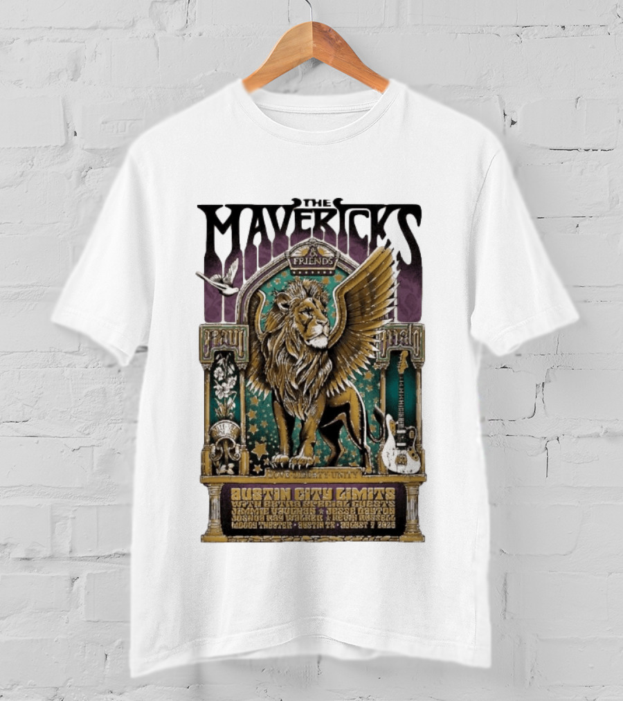 The Mavericks Friends Paul Paul Grateful Unity Austin City Limits Moody Theater August 7 2026 T-Shirt