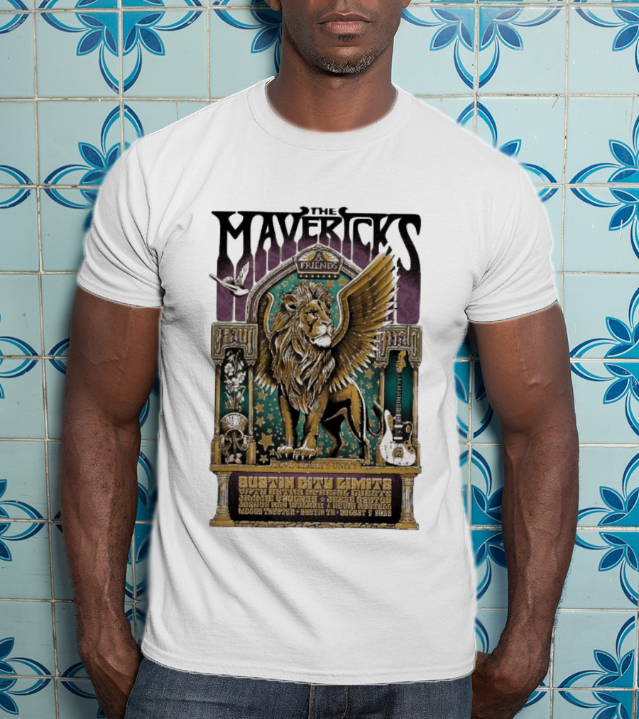 The Mavericks Friends Paul Paul Grateful Unity Austin City Limits Moody Theater August 7 2026 T-Shirt