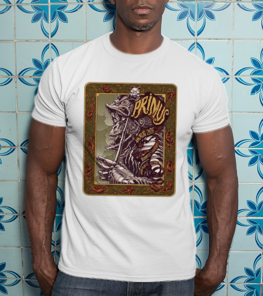 Primus 04 Aug 2026 Budapest Hungary Concert Vintage Warrior T-Shirt