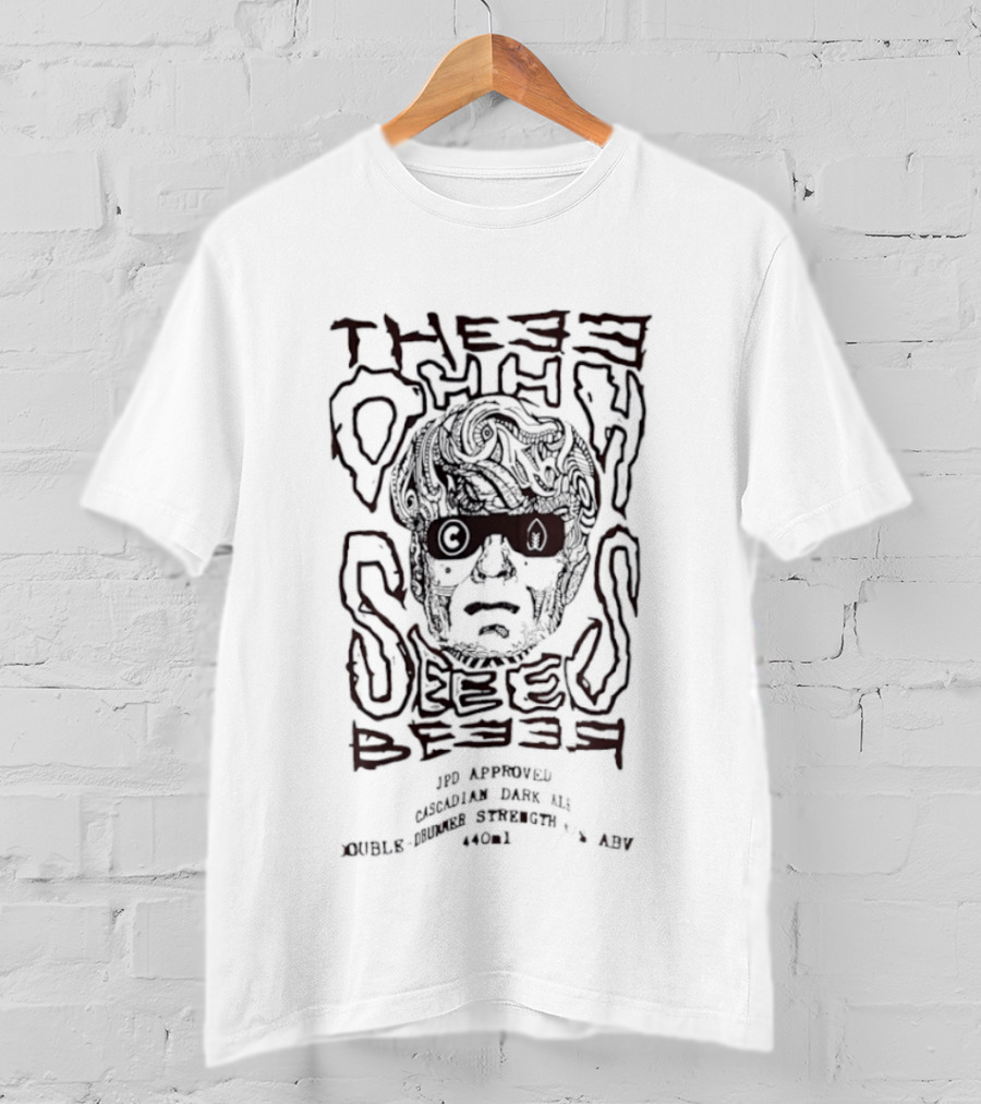 Thee Oh Sees JPD Approved Cascadian Dark Ale Music Series Print 770½ Percent Groggy T-Shirt