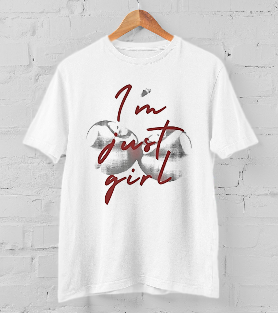 I'm Just A Girl Twin Cherry T-Shirt