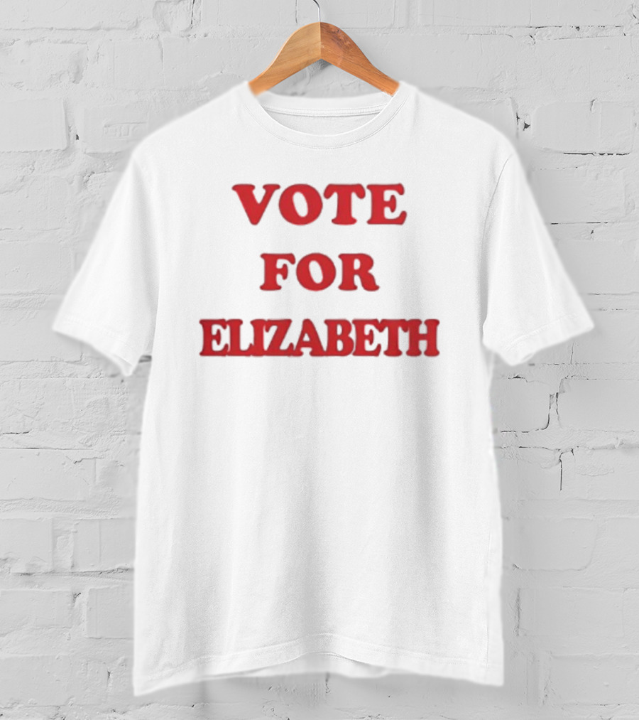 Vote For Elizabeth Bold Red T-Shirt