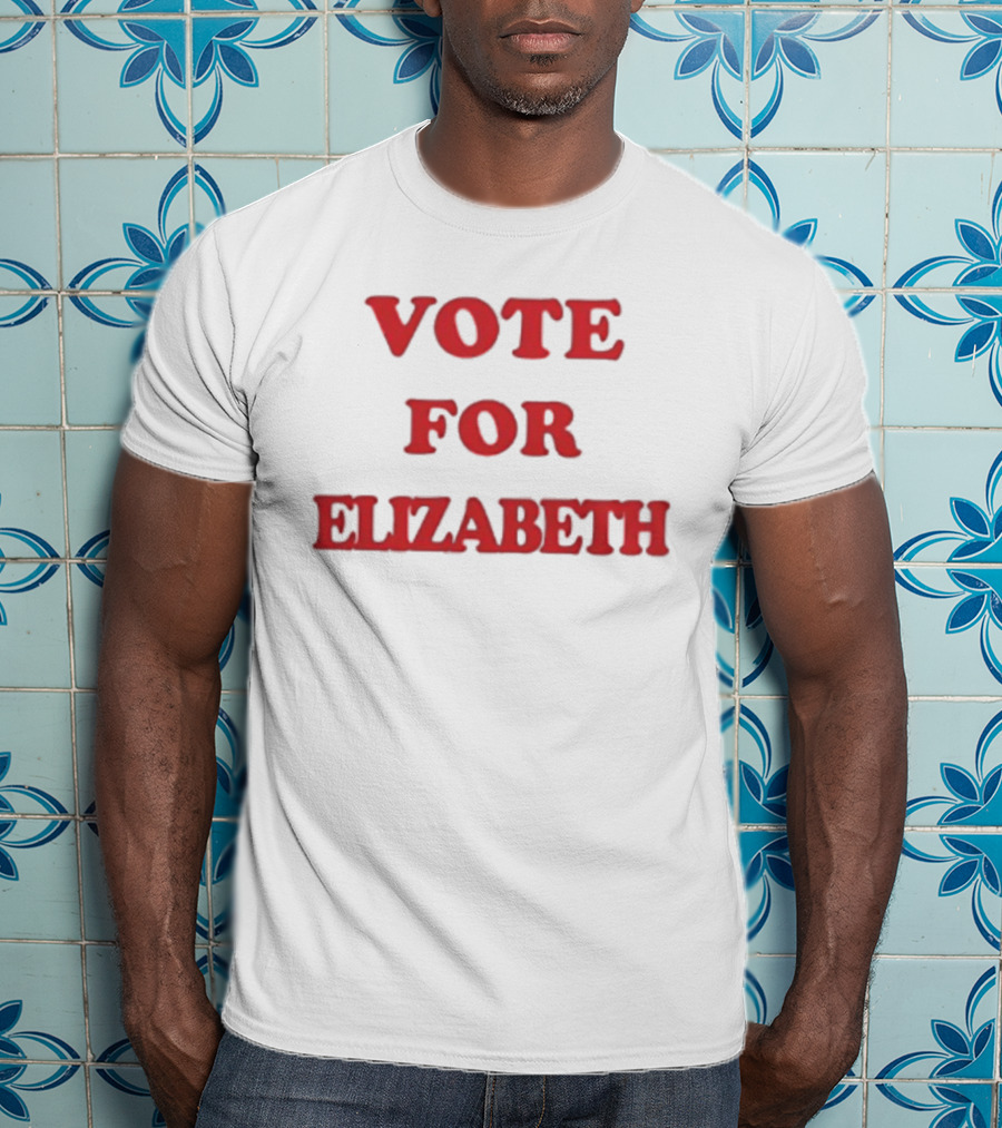 Vote For Elizabeth Bold Red T-Shirt