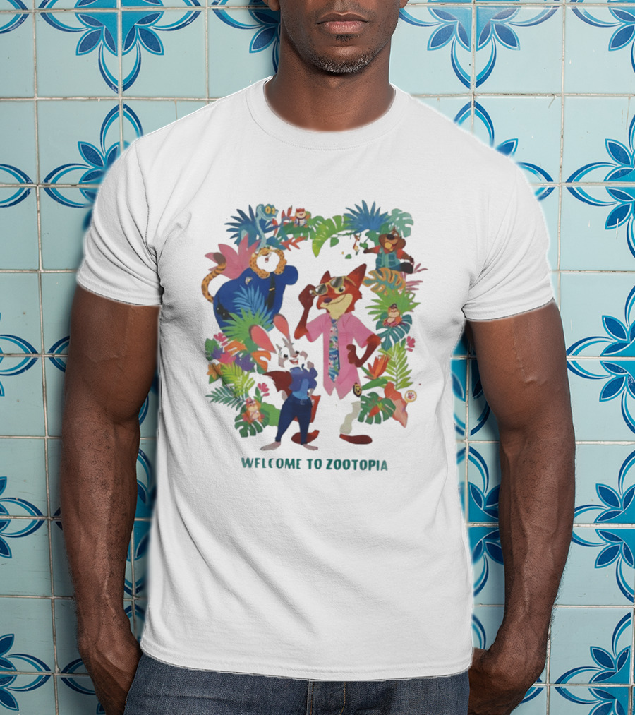 Welcome To Zootopia Enjoy Our Pawpsicle Jungle Adventure Characters T-Shirt