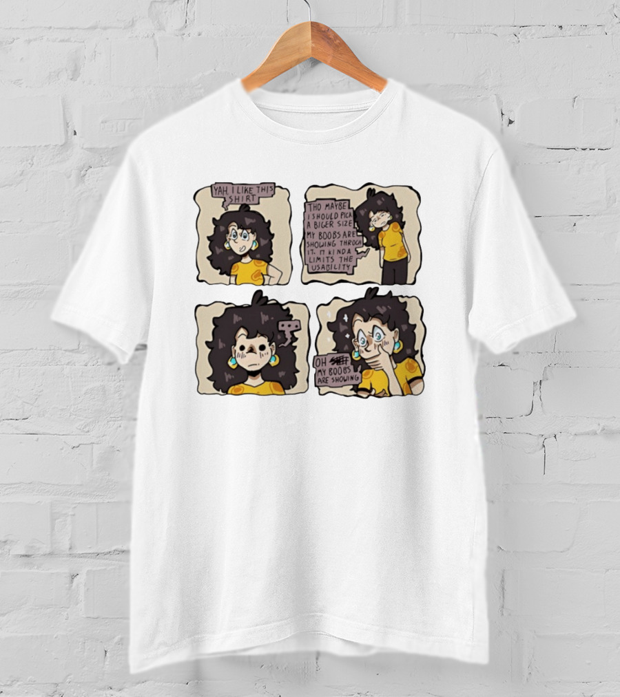 Yah I Like This Comic Strip Webcomic Oh My Boobs Are Showing Kinda Limits Usability T-Shirt