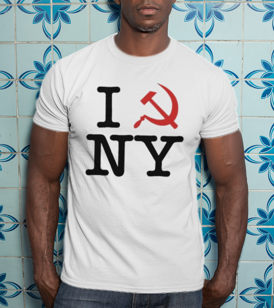 I Love NY Zohran Mamdani Hammer And Sickle T-Shirt