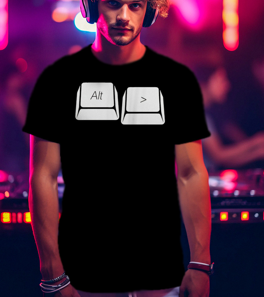 Alt Greater Than Keyboard Keys Shortcut T-Shirt