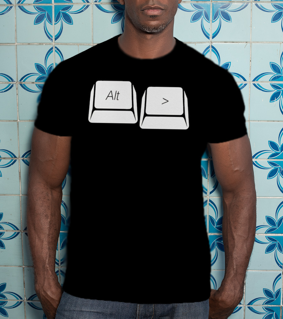 Alt Greater Than Keyboard Keys Shortcut T-Shirt