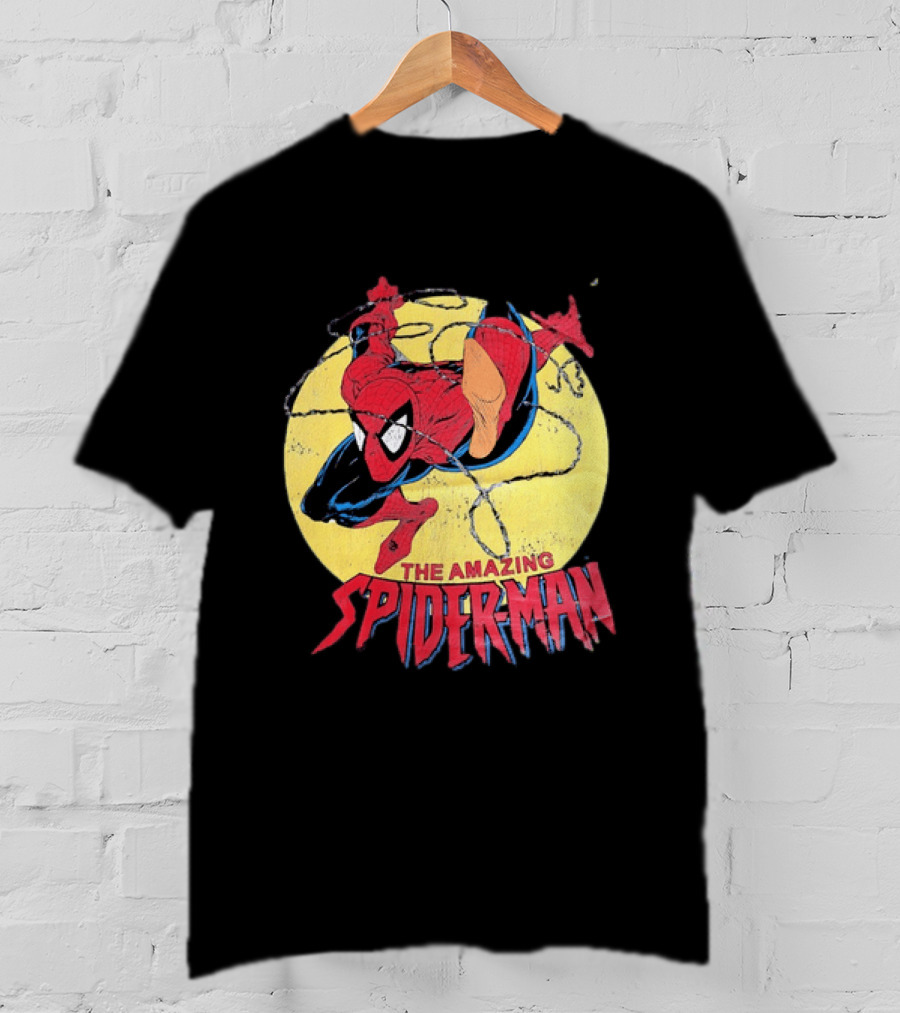 Amazing Spider Man Distressed Marvel Superhero Webslinger T-Shirt