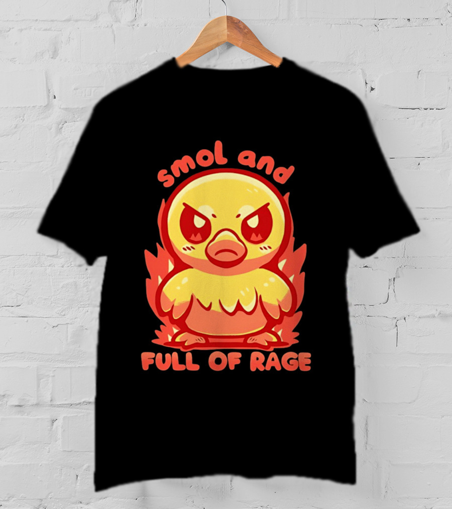 Smol And Full Of Rage Angry Duck T-Shirt