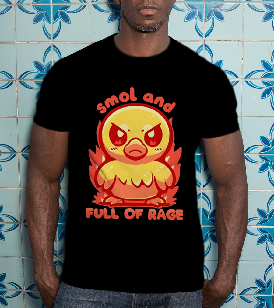 Smol And Full Of Rage Angry Duck T-Shirt