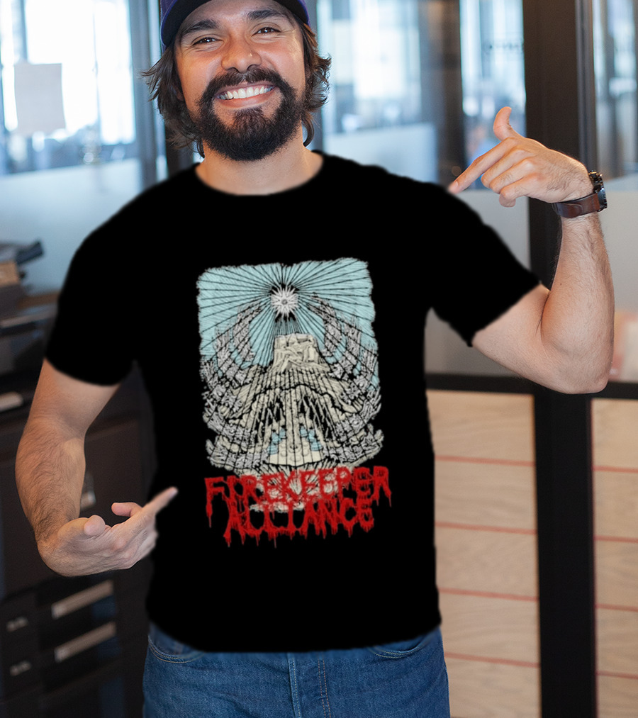 Fire Keeper Alliance Chief Mountain Thomas Hooper T-Shirt