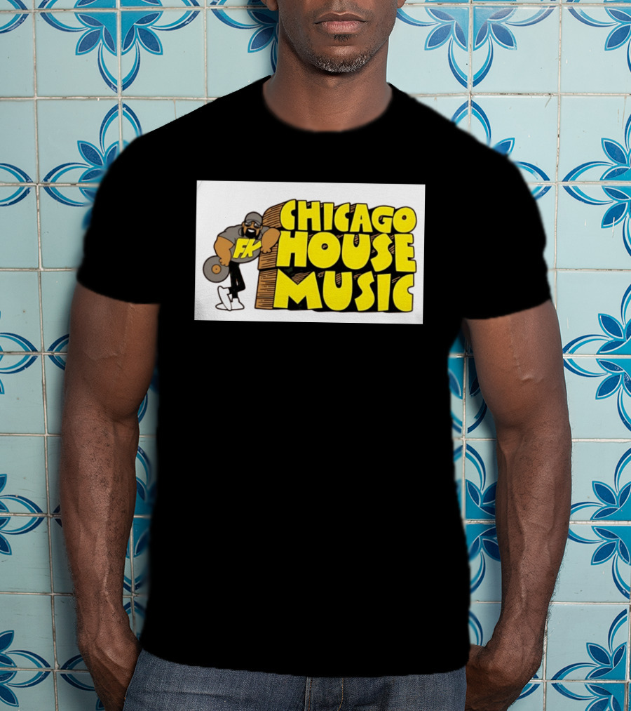 FK Chicago House Music Retro Vinyl DJ T-Shirt