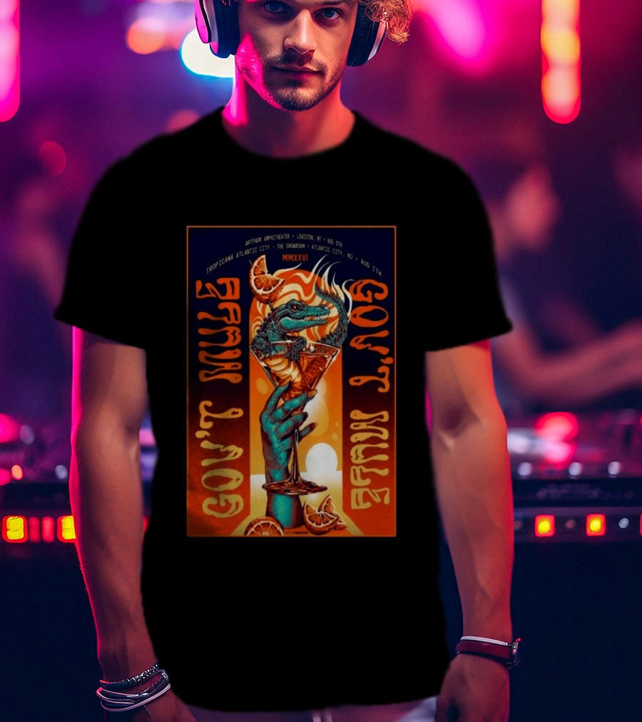 Gov't Mule August 7 Tropicana Showroom Atlantic City MMXXVI Alligator Cocktail T-Shirt