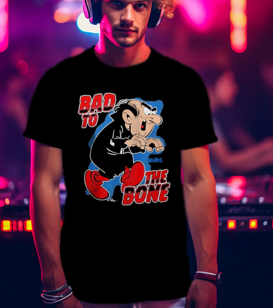 Gargamel Bad To The Bone Smurfs Cartoon Villain T-Shirt