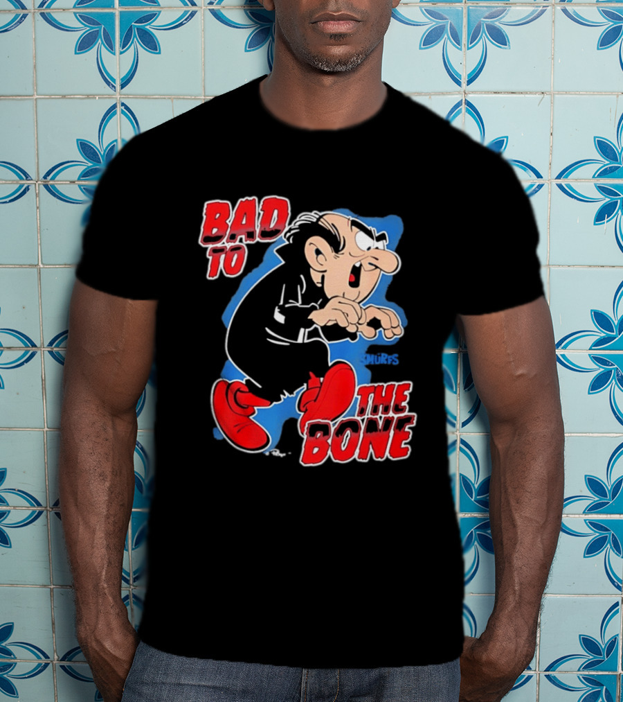 Gargamel Bad To The Bone Smurfs Cartoon Villain T-Shirt