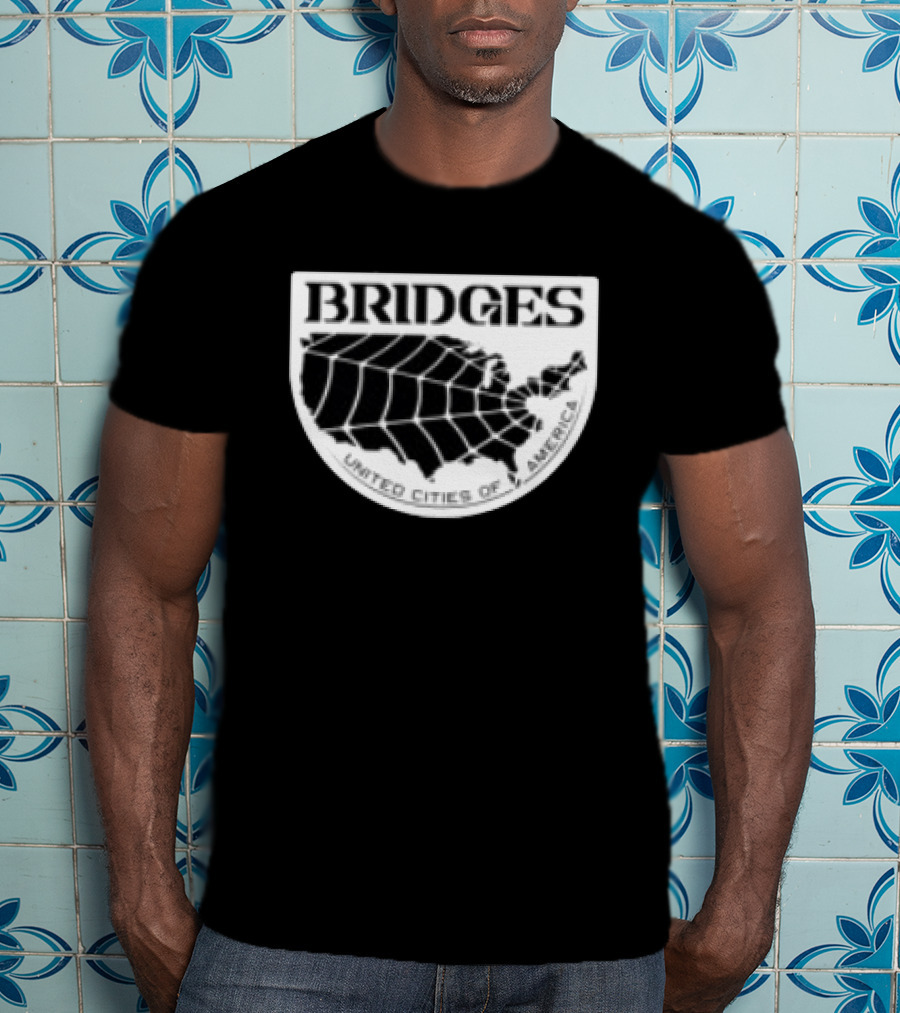 Brain Dead X Death Stranding Bridges United Cities Of America T-Shirt
