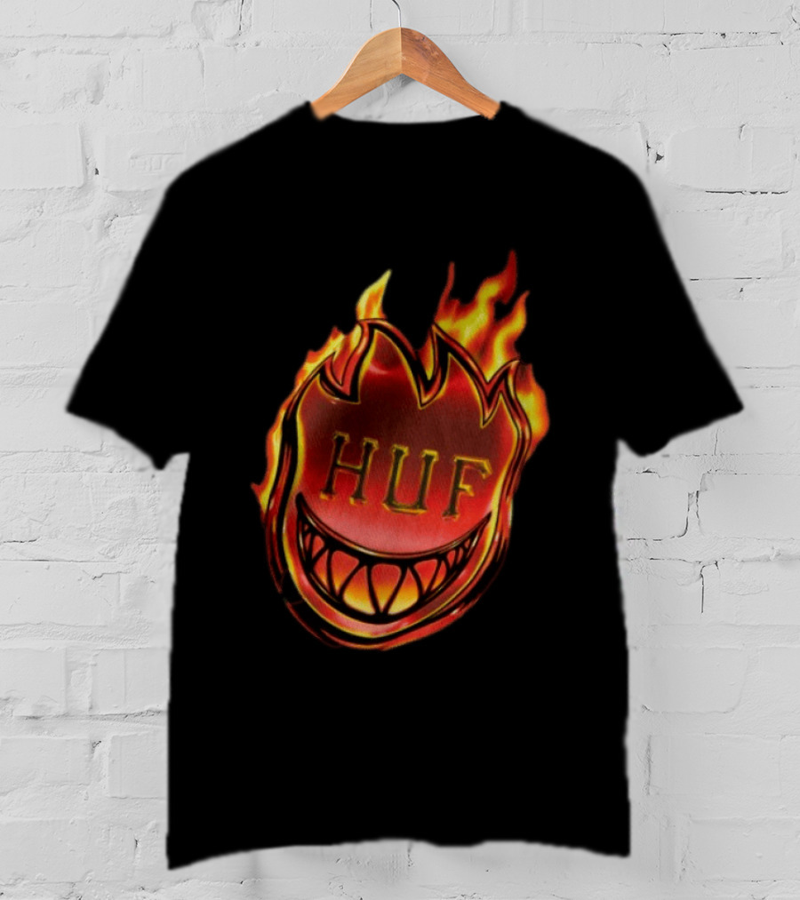 Huf X Spitfire Flame Galaxies Collaboration With Iconic Smiling T-Shirt