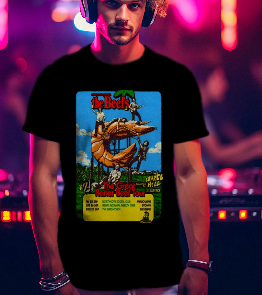 The Beefs 2026 The Great Rarier Beef Tour Melbourne Sydney Brisbane T-Shirt