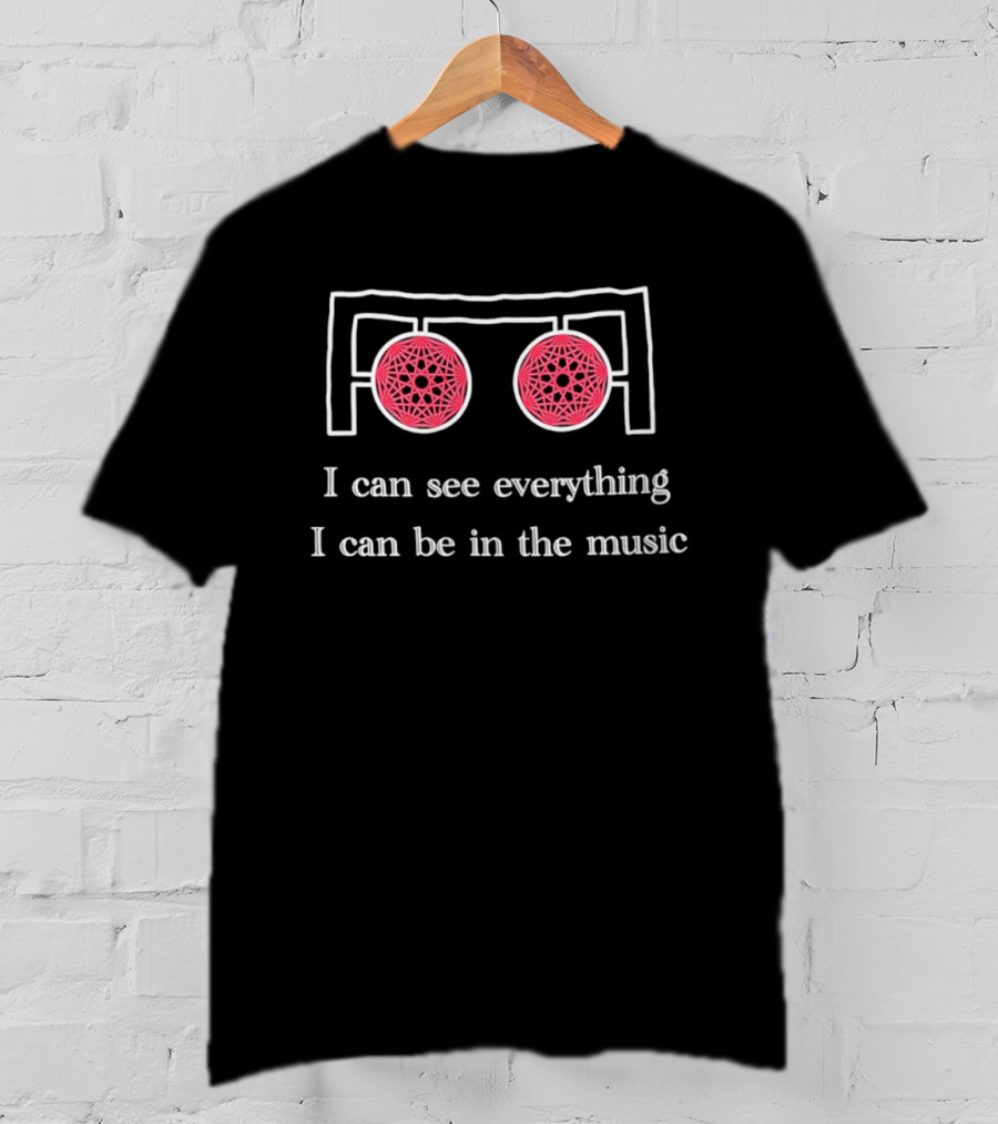 I Can See Everything I Can Be In The Music Two Abstract Red Circles T-Shirt