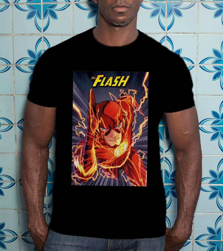 The Flash DC Comics Superhero Lightning Speedburst T-Shirt