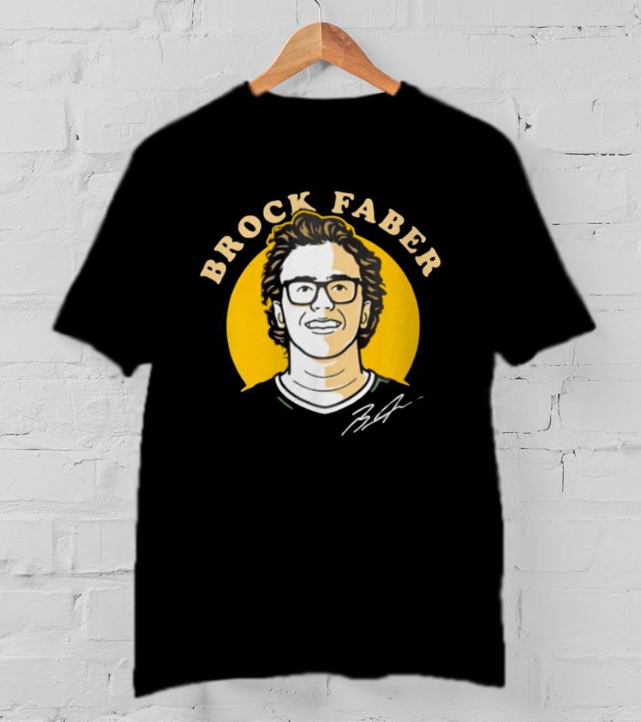 Brock Faber Minnesota Wild Comicstyle T-Shirt