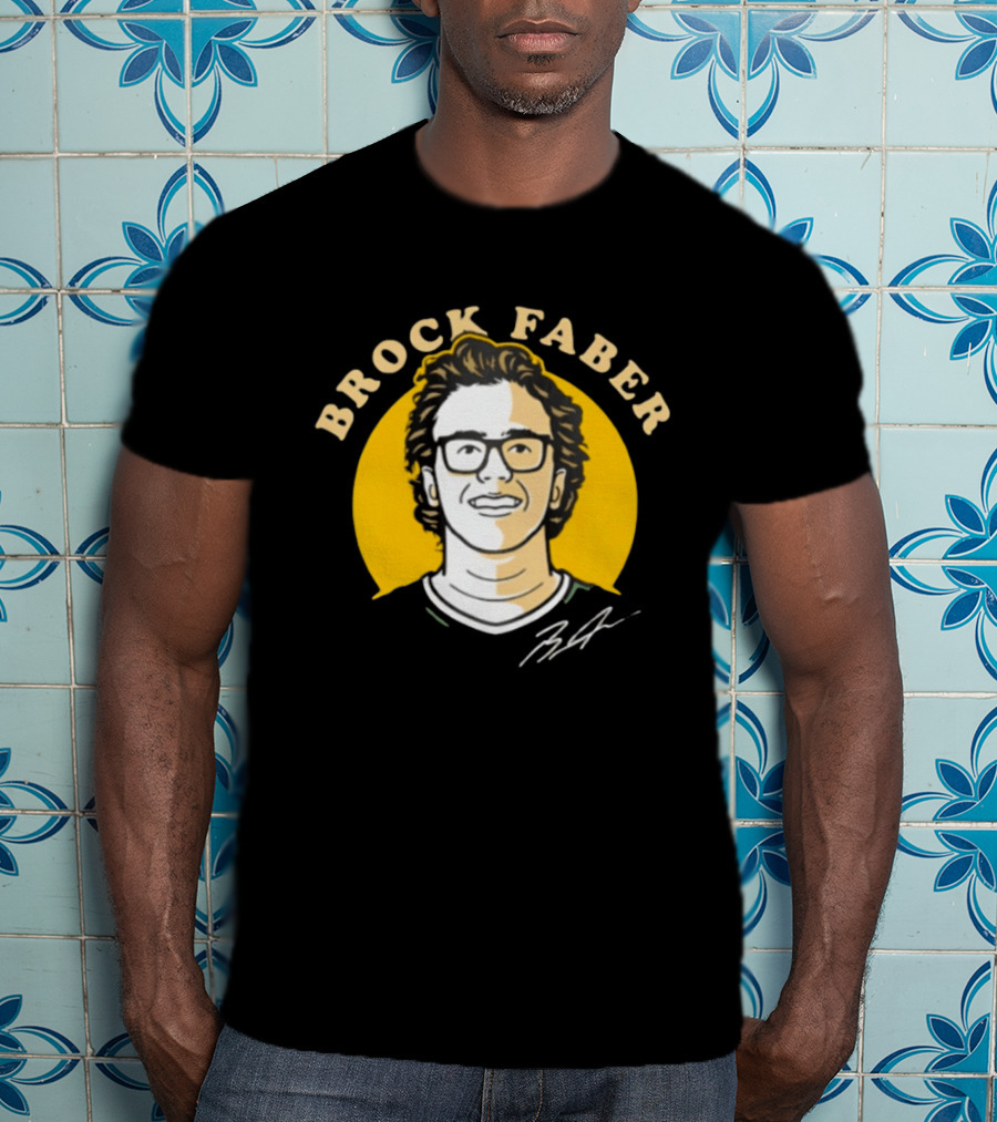 Brock Faber Minnesota Wild Comicstyle T-Shirt