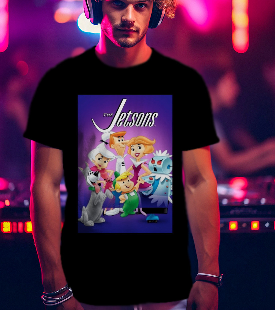 The Jetsons Family 2062 Animation Characters T-Shirt