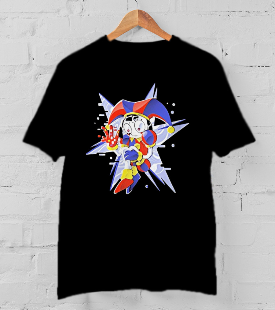 Classic Pixel Jester Glitch Retro Arcade T-Shirt