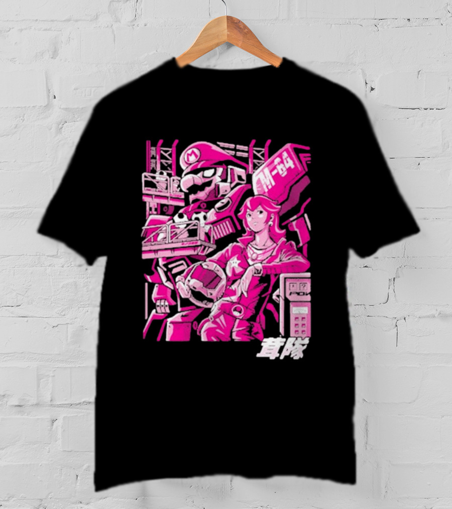 Turtle Destroyer M 64 Japanese Manga Style Mario Kart T-Shirt