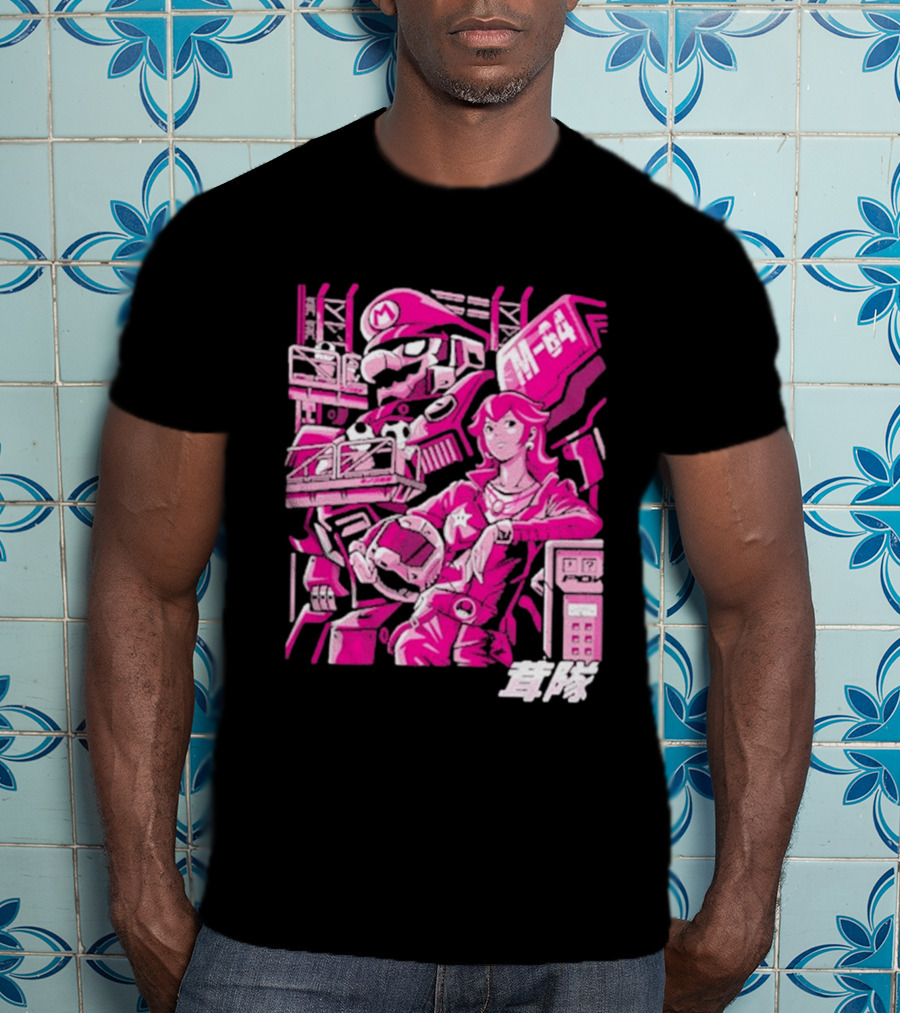 Turtle Destroyer M 64 Japanese Manga Style Mario Kart T-Shirt